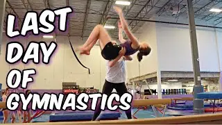 Last Day of Gymnastics | My Last Gymnastics Practice & Back Tucks on Beam | Bethany G