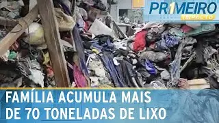 Família acumula mais de 70 toneladas de lixo e prefeitura é acionada | Primeiro Impacto (07/02/24)