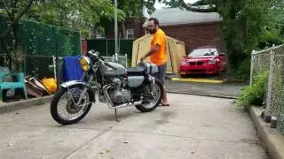 1973 Honda CB350 Four - Cafe Racer - Idle and Revs