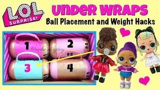 LOL Surprise Under Wraps Ball Placement and Weight Hacks Series 4 Eye Spy Decoder 80's BB Thrilla