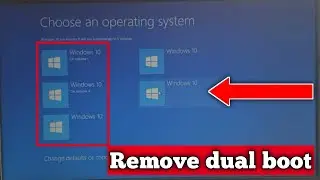 Dual Boot Or Choose An Operating  System ( Volume 10 - Volume 2 )Remove