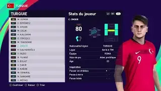 PES 2021 Türkiye Oyuncu Güçleri ve Yüzleri | Merih, Hakan, Cengiz, Mert, Burak, Çağlar