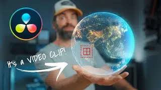 How to Track & Stick VIDEO CLIPS to Moving Objects [+ HOLO Effect] DaVinci Resolve 19 Tracking