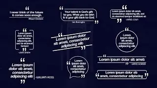 Quotes Title Pack After Effects Templates