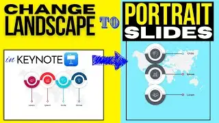 How to Change from Landscape to Portrait in Keynote