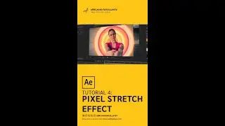 Pixel Stretch Effect - After effects tutorial #shorts