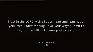 Sleep with Scripture (10 hours) | Proverbs 3:5-6 | NIV