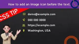 how to add an image icon before the text in CSS | CSS tip | Knowledge Meetup