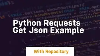 python requests get json example