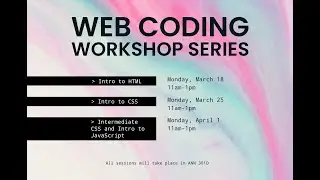 Web Coding Series: Intermediate CSS and JavaScript Basics