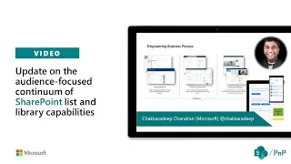 Update on audience-focused continuum of SharePoint list and library capabilities