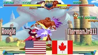 Street Fighter Alpha 2 (FT5) - Roogle (US) vs NormanJr911 (CA) - 2021-10-16