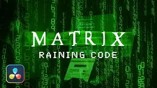 Matrix Raining Code Effect in Davinci Resolve