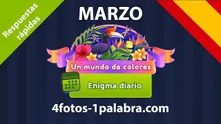 Enigma Diario 🇪🇸 Marzo 2023 4 Fotos 1 Palabra ❤️ Un mundo de colores ¡Respuestas!