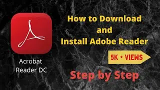 Adobe Reader DC installation | PDF reader |  Windows 7,8,10