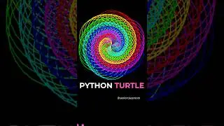 Stunning spiral art using Python turtle library 