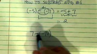 *How to subtract negative numbers?