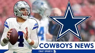 LATEST Dak Prescott Contract Update, Cowboys Injury News On Brandin Cooks + Practice Squad Finalized