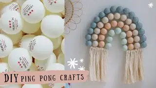 Masa Tennis Toplarından Gökkuşağı Yapımı! // DIY Ping Pong Crafts