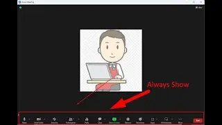 How to always show zoom meeting control panel