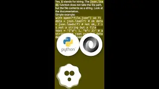 What is the difference between json.load() and json.loads() functions #shorts