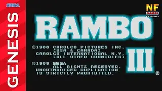 Rambo III (3). Hardest Mode. Sega Genesis [No Damage Walkthrough] Sega | SMD | Sega Mega Drive Game