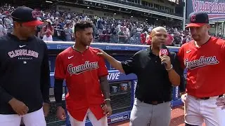 Brayan Rocchio and David Fry Postgame Interview After Walk Off Win vs Tigers!!