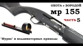 ОХОТА с БОРОДОЙ. МР 155 и коллиматорные прицелы. часть 5