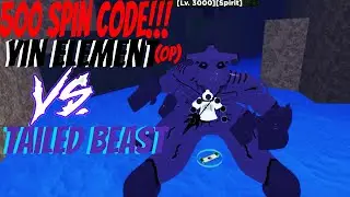 (500 SPIN CODE!!!) VERY OP YIN ELEMENT WITH NEW TEN TAILS DESTROYS TAILED BEAST IN SHINDO LIFE!!!