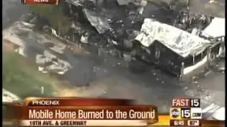 Phoenix mobile home burned to the ground