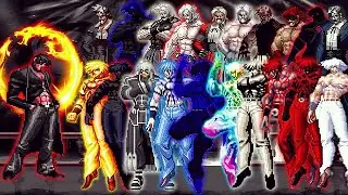 [KOF Mugen] Iori Yagami Fen Vs All Bosses Orochi, Rugal Team | 1 Vs 20 | Battle of Monsters