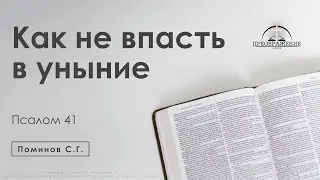 «Как не впасть в уныние» | Псалом 41 | Поминов С Г | 30.08.24