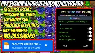 PVZ FUSION ANDROID MOD MENU TERBARU 2024 NO PASSWORD  - PVZ FUSION