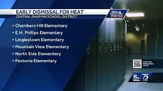 Central Dauphin schools dismiss early due to heat