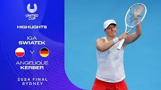 Iga Swiatek v Angelique Kerber Highlights | United Cup 2024 Final