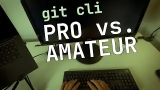 Git Command Line: Pro vs. Amateur Dev #shorts