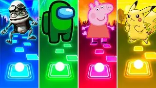 Crazy Frog Vs Among Us Vs Peppa Pig Vs Pikachu - Tiles Hop