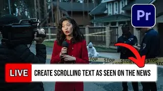 How To Make HORIZONTAL Text CRAWL In Premiere Pro