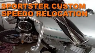 2004 Sportster Custom speedo relocation To Forks