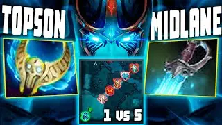 Topson play Phantom Assassin on mid - Dota 2 Secret hard carry with weird 1st item