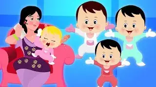 Пять малюток | прыгает на кровати | детские стишки | Five Little Babies | Kids Tv Russia