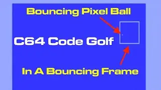 C64 BASIC Bouncing Pixel Inside Bouncing Sprite Optimization Challenge