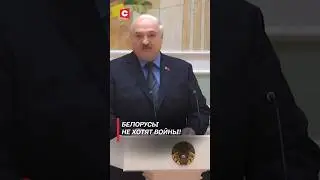 Лукашенко: Белорусы не хотят войны! #shorts #лукашенко #беларусь #политика #новости