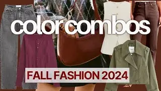 FALL OUTFITS 2024 | 4 COLOR COMBINATIONS TO WEAR THIS FALL (NEUTRAL AND TRENDY COLOR PALETTE)