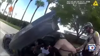 Body camera video shows rough takedown of Tyreek Hill outside Hard Rock Stadium