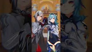 Arlecchino & Eula Eu Sento Gabu! | Genshin Impact [MMD]