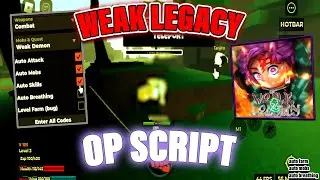 Weak Legacy 2 Script / Hack GUI | Auto Farm, Auto Breathing, Level Farm, Teleport,  Infinite Jump