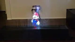 Super Mario Hologram Fog Screen Projection Using Water Vapor